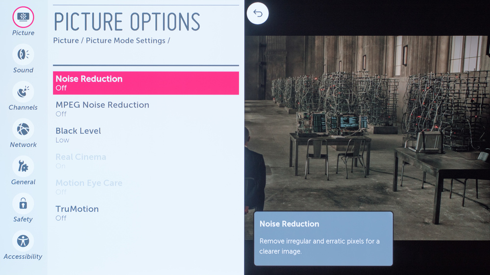LG EF9500 Calibration Settings 3