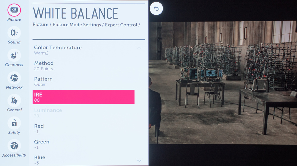 LG EG9600 Calibration Settings 22