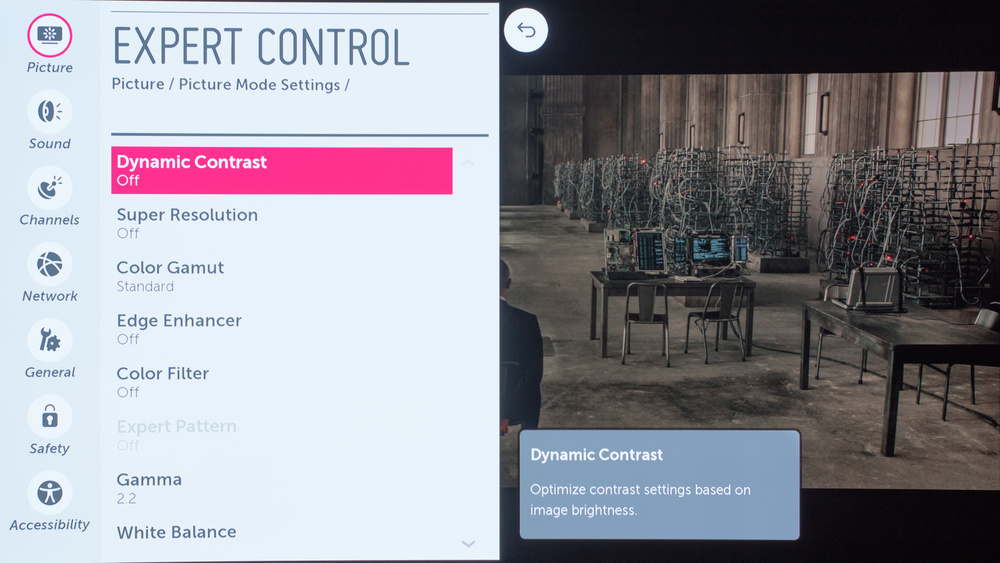 LG EG9600 Calibration Settings 4