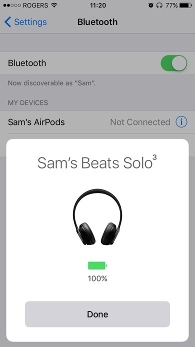 Beats Solo3 Wireless App Picture