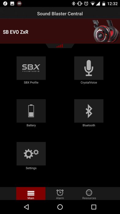 Creative Sound Blaster EVO ZxR App Picture