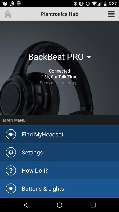 Plantronics Backbeat Pro App Picture