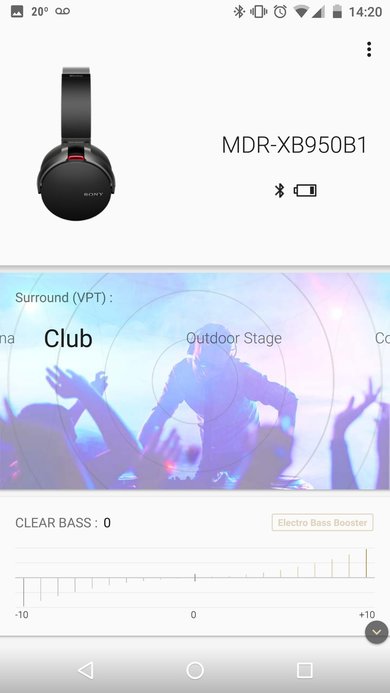 Sony MDR-XB950B1 App Picture