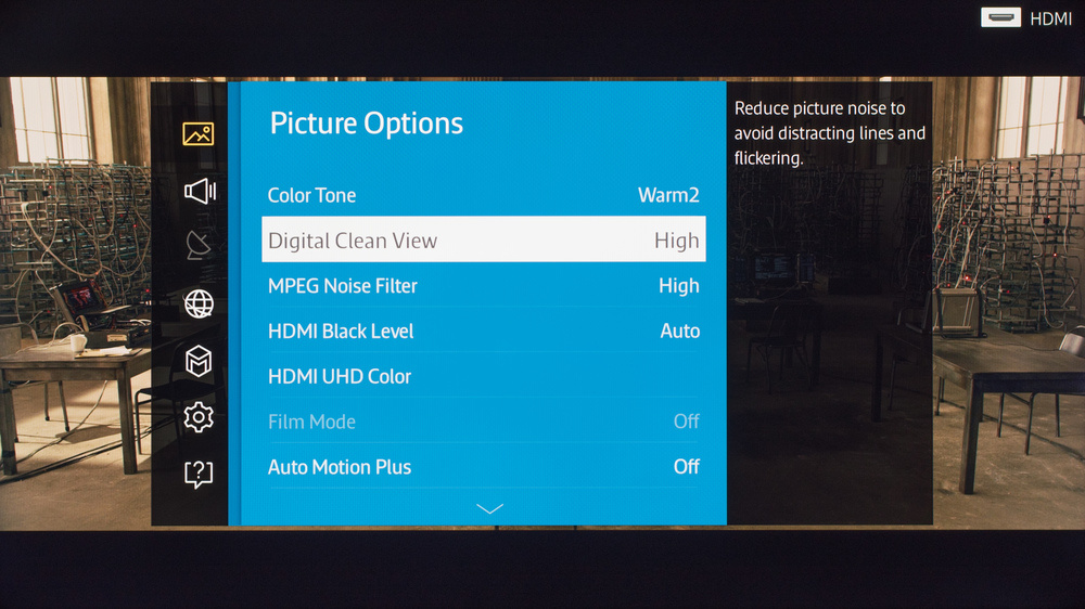Samsung JU7100 LED TV Calibration Settings