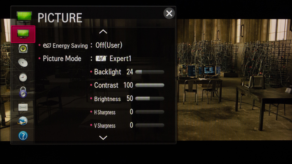 LG LB5800 Calibration Settings 1