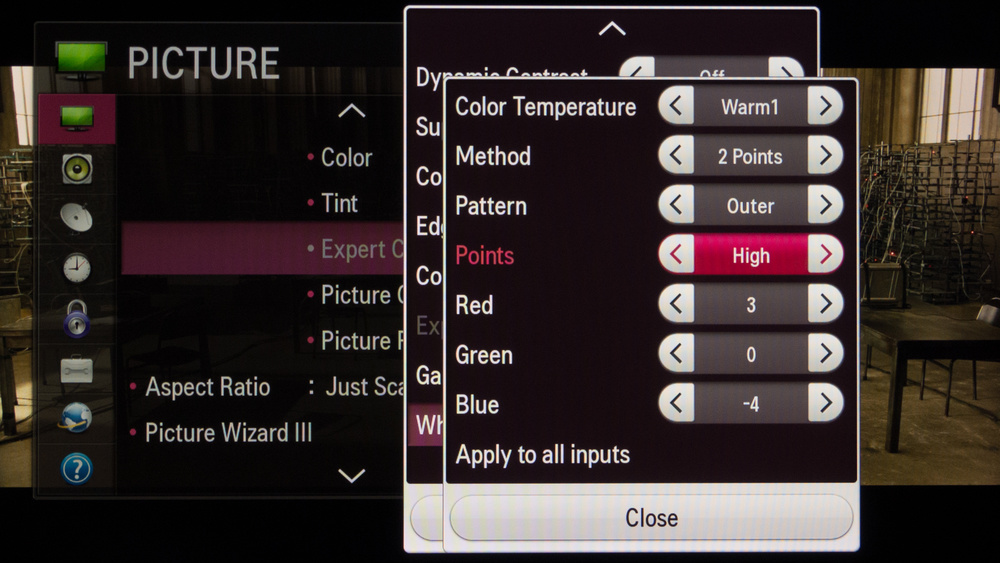 LG LB5800 Calibration Settings 5