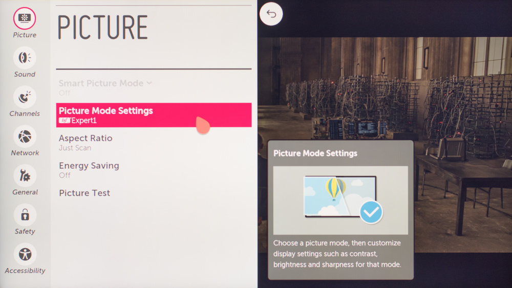 LG LF6300 Calibration Settings 2