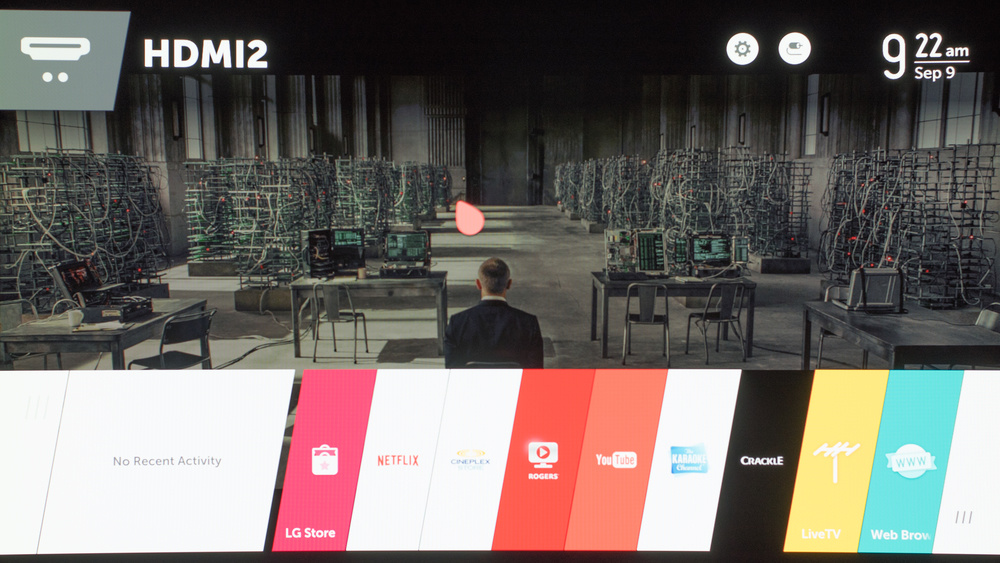 LG EC9300 Smart TV Picture