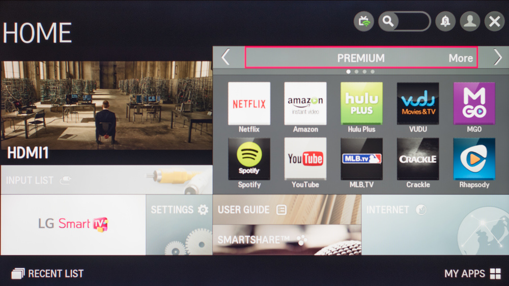 LG LF5800 Smart TV Picture