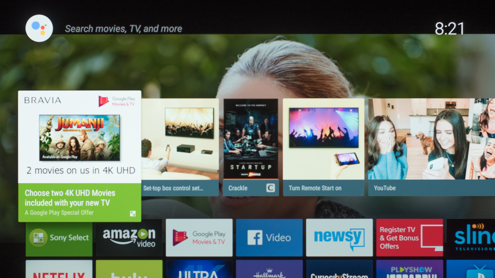 Sony A8F Smart TV Picture