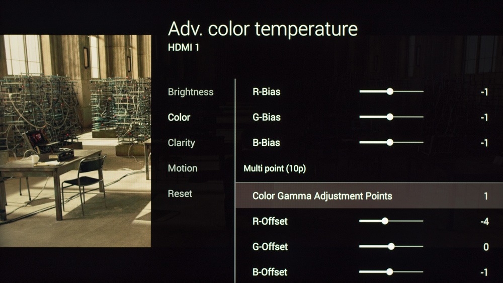 Sony W800C Calibration Settings 10
