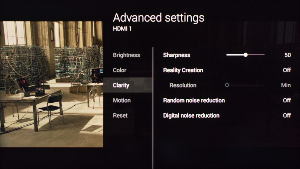 Sony W800C Calibration Settings 3