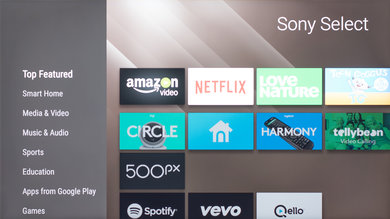 Sony X800E Apps Picture
