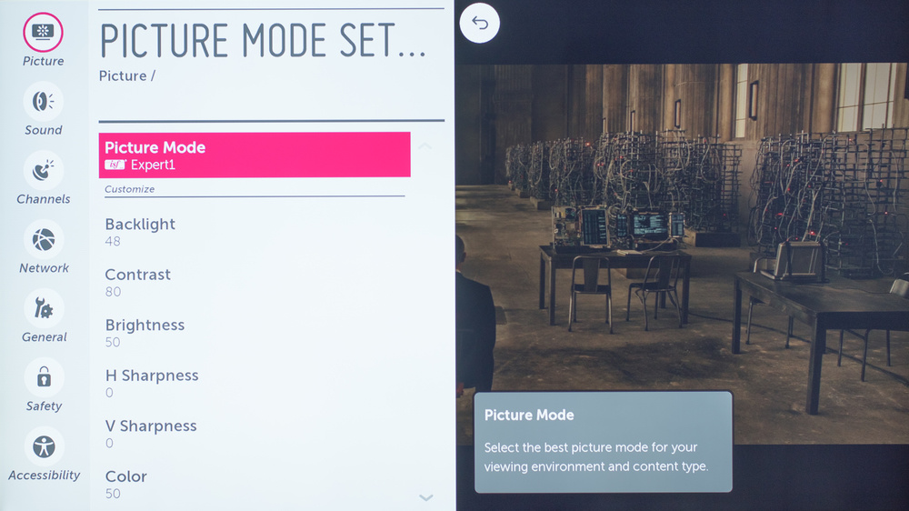 LG UF6800 Calibration Settings 30