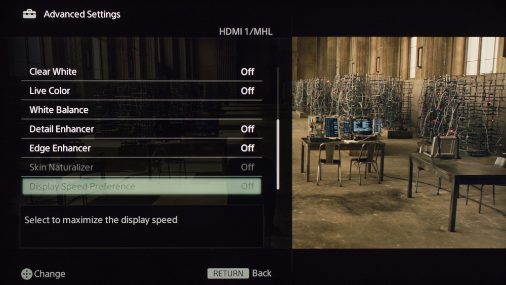 Sony W630B Calibration Settings 6