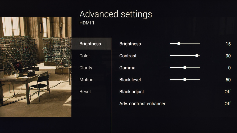 Sony X830C Calibration Settings 2