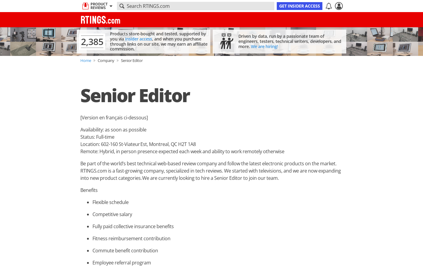 Senior Editor