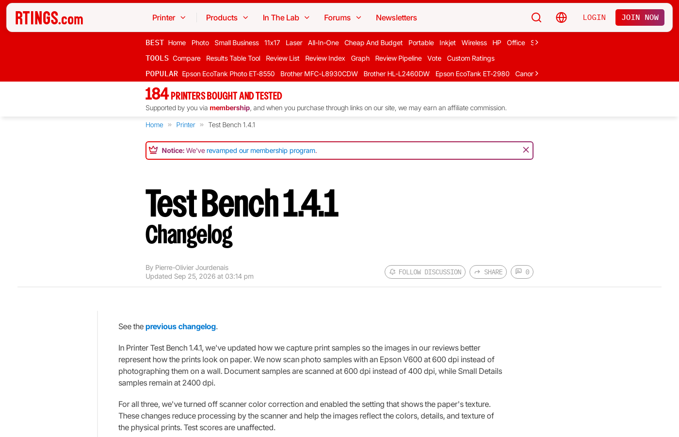 Test Bench 1.4.1: Changelog