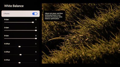 TCL QM8L Calibration Settings 92