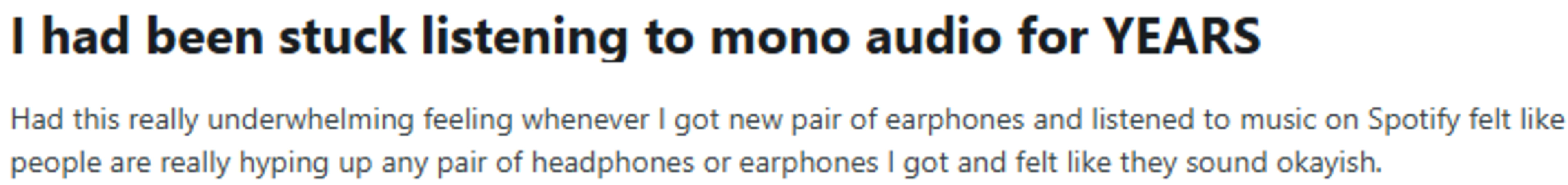 Reddit user commenting on using mono for years.