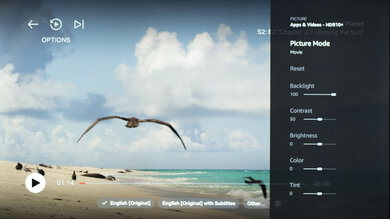 Panasonic W70B Calibration Settings 74