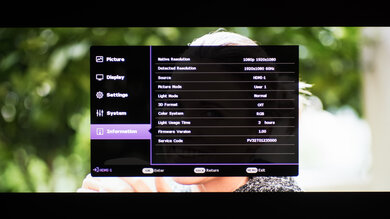 BenQ TH575 Calibration Settings 5