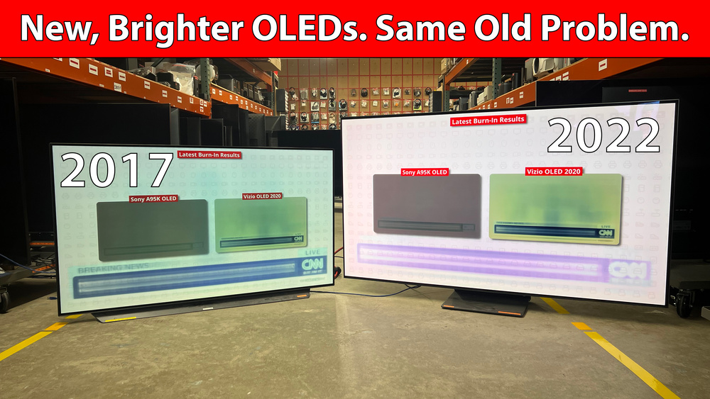 OLED Burn-In Hasn't Improved Like We Expected