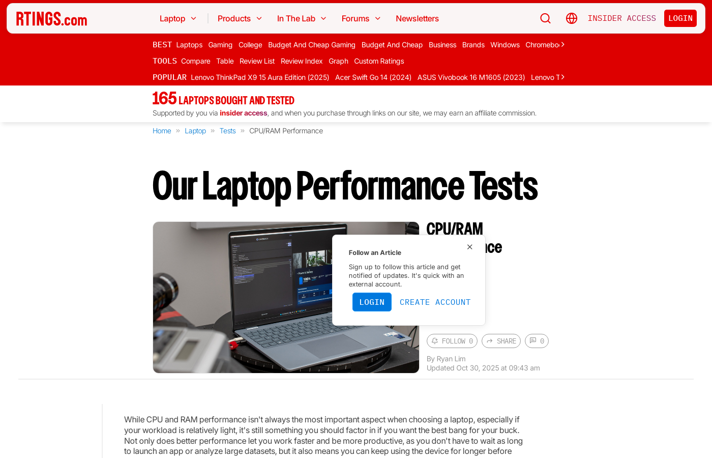 Learn: CPU/RAM Performance