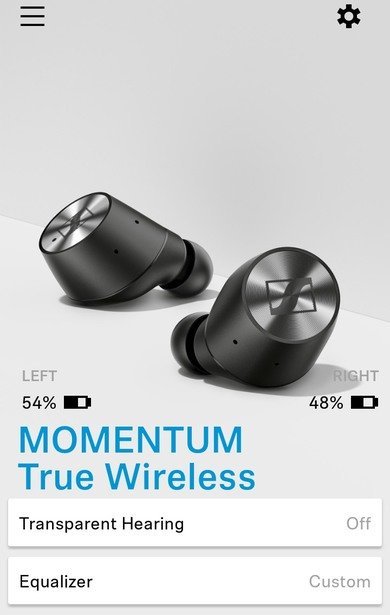 Sennheiser MOMENTUM True Wireless App Picture