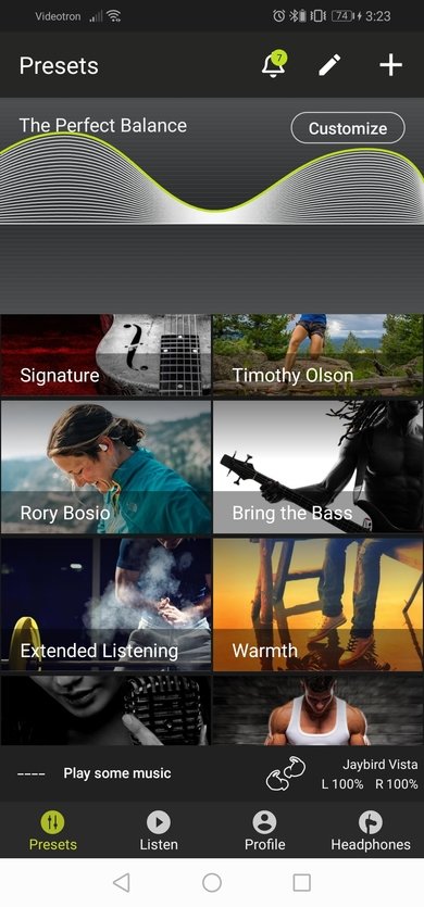 Jaybird Vista Truly Wireless App Picture