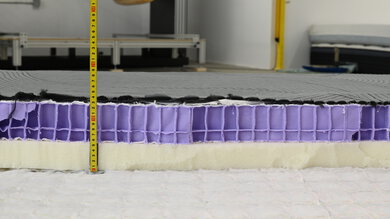Purple RestorePlus Hybrid Foam Layer Thickness Picture