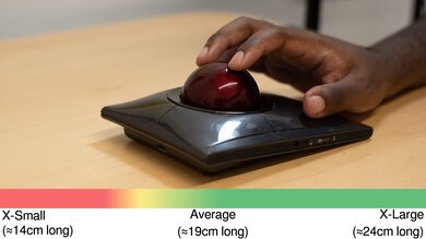 Kensington SlimBlade Pro Trackball Fingertip Grip Hand Recommendation