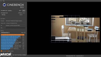 Dell Alienware m18 (2023) Cinebench R23 Photo
