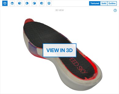 ASICS METASPEED SKY TOKYO 3D Model Internal