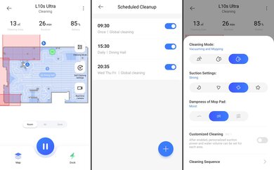 Dreame L10s Ultra Companion App Screen Grabs