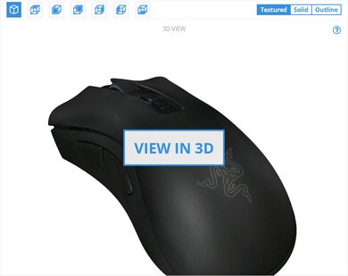 Razer DeathAdder V2 3D Model