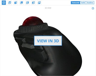 Kensington Orbit Fusion Wireless Trackball 3D Model