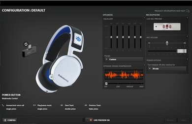 SteelSeries Arctis 7P Wireless App Picture