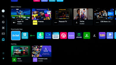 Samsung S85D OLED Apps Picture