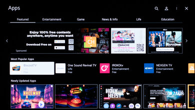 LG G4 OLED Apps Picture