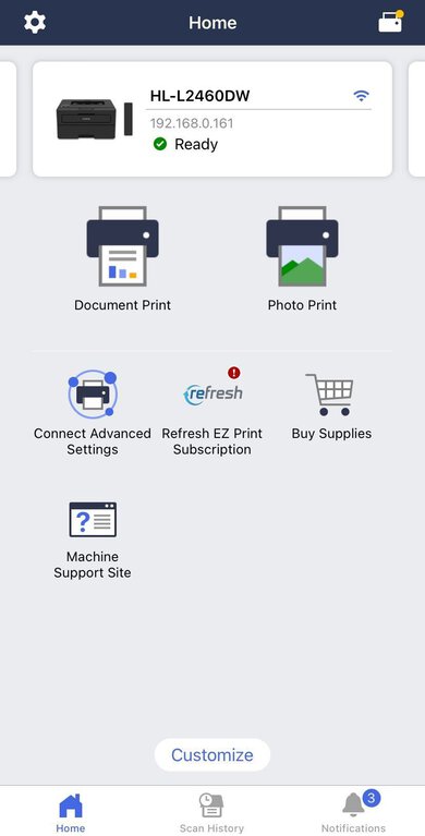 Brother HL-L2460DW App Printscreen