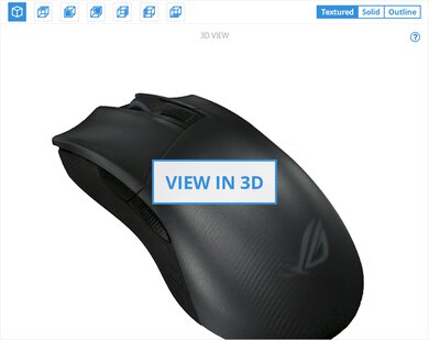 ASUS ROG Gladius II Wireless 3D Model