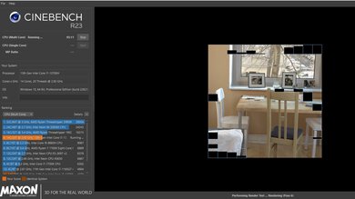 MSI Prestige 14 Evo (2023) Cinebench R23 Photo