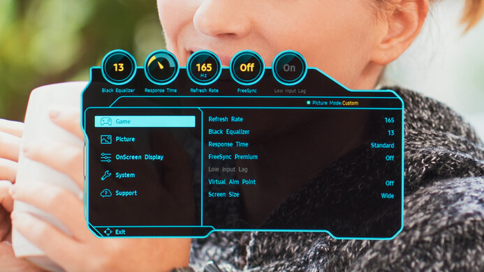 Samsung Odyssey G55A S27AG55 OSD Picture