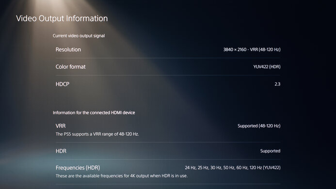 LG 27GR95QE-B PS5 Compatibility Photo