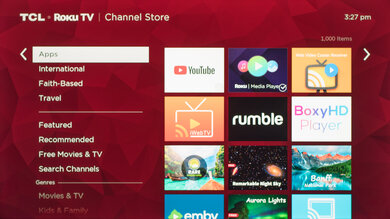 TCL 5 Series/S555 2022 QLED Apps Picture
