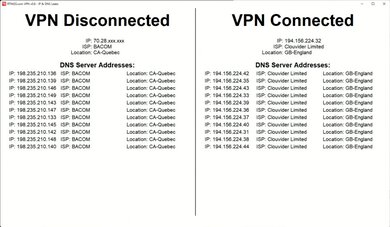 NordVPN IPLEAK.net Screenshot