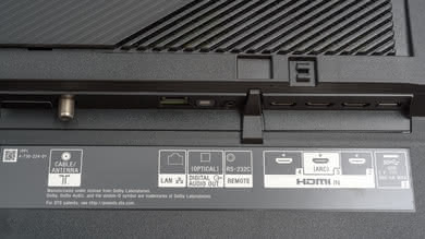 Sony Z9F Rear Inputs Picture