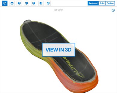 Altra Torin 9 3D Model Internal