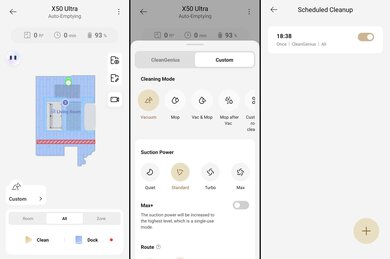 Dreame X50 Ultra Companion App Screen Grabs
